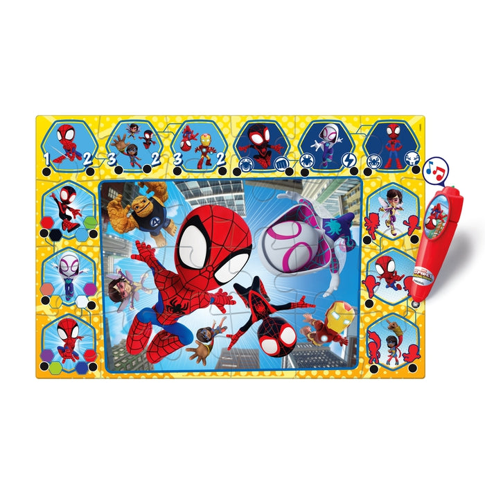 Interactive Floor Puzzle - Spidey and his amazing friends – Clementoni