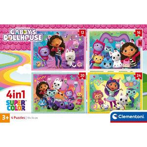 GABBY'S DOLLHOUSE - 1x12 + 1x16 + 1x20 + 1x24 pezzi