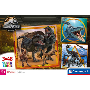 Jurassic World - 3x48 pezzi