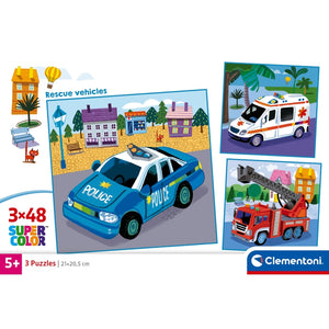 Rescue Vehicles - 3x48 pezzi
