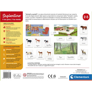 Montessori - Gli animali e i loro cuccioli