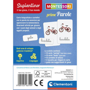 Montessori carte - Prime parole