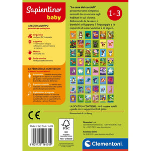 Sapientino Baby Montessori - Carte Le case dei Cuccioli