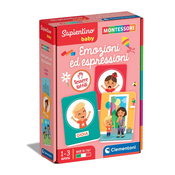 Clementoni - Sapientino Cartes tactiles-Jeu 3 Ans, flashcards