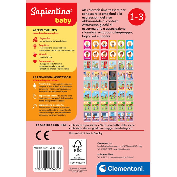 Sapientino Baby Montessori - Carte Emozioni ed Espressioni