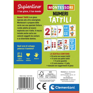 Montessori carte - Numeri tattili