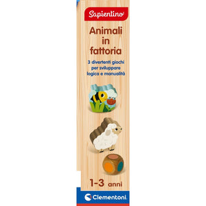 Animali in fattoria in legno