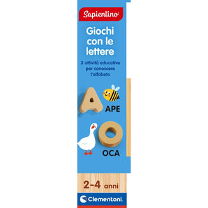 Giochi con le lettere in legno