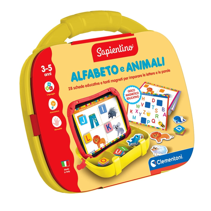 Valigetta magnetica Alfabeto e Animali Clementoni