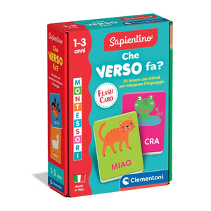 Montessori Flashcards - Che verso fa?