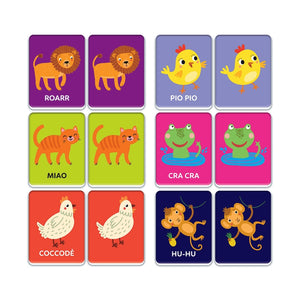 Montessori Flashcards - Che verso fa?