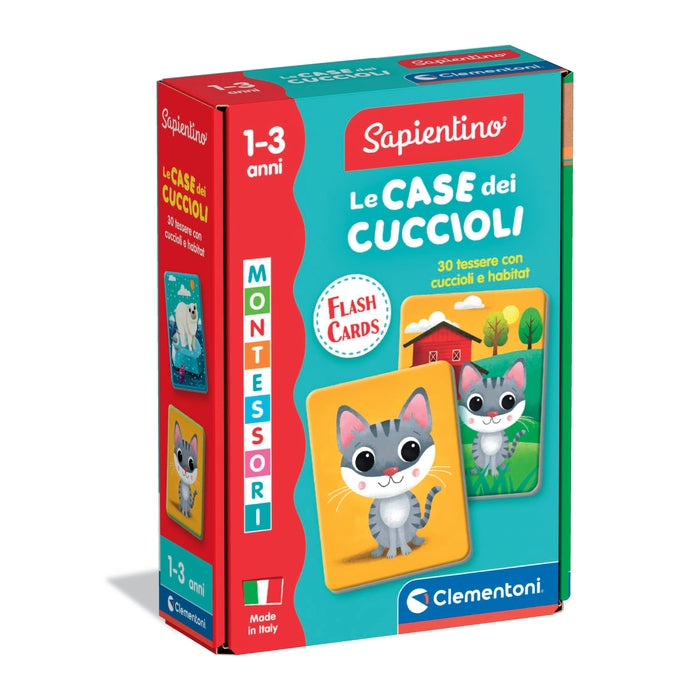 Montessori Flashcards - Le case dei Cuccioli