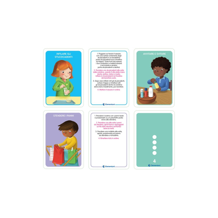 Montessori Flashcards - Aiutami a fare da solo