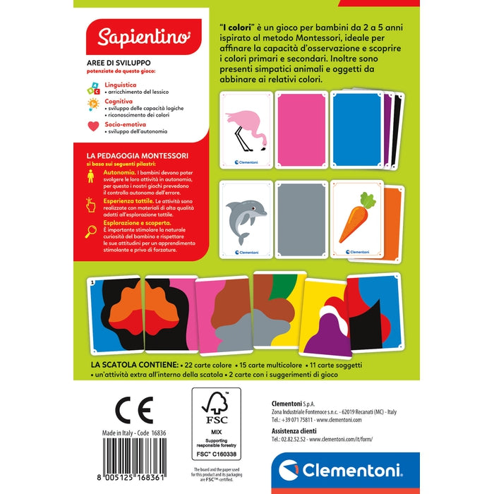 Montessori Flashcards I Colori – Clementoni