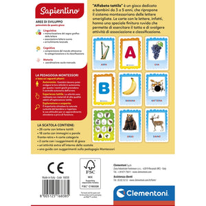 Montessori Flashcards - Alfabeto Tattile