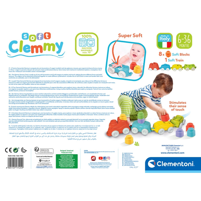 Soft Clemmy Touch, move Play Sensory Train – Clementoni