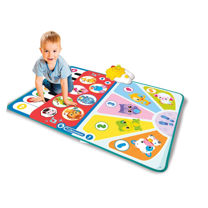 Clementoni - L'orchestre Salterina Tapis Musical pour Enfants, Multicolore, Medium, 17434