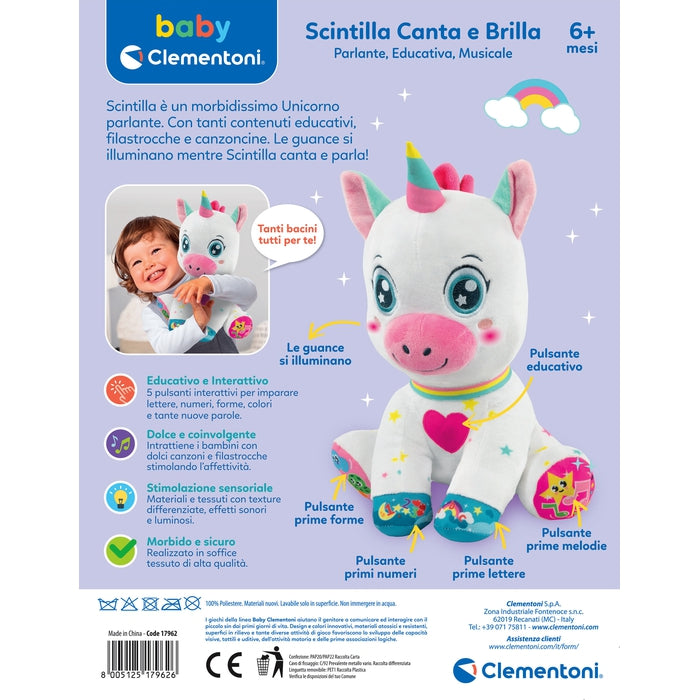 Peluche unicorno clementoni online