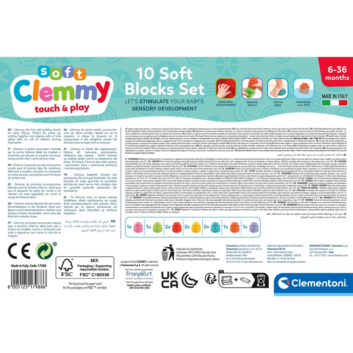 Soft Clemmy - Confezione 10 Mattoncini