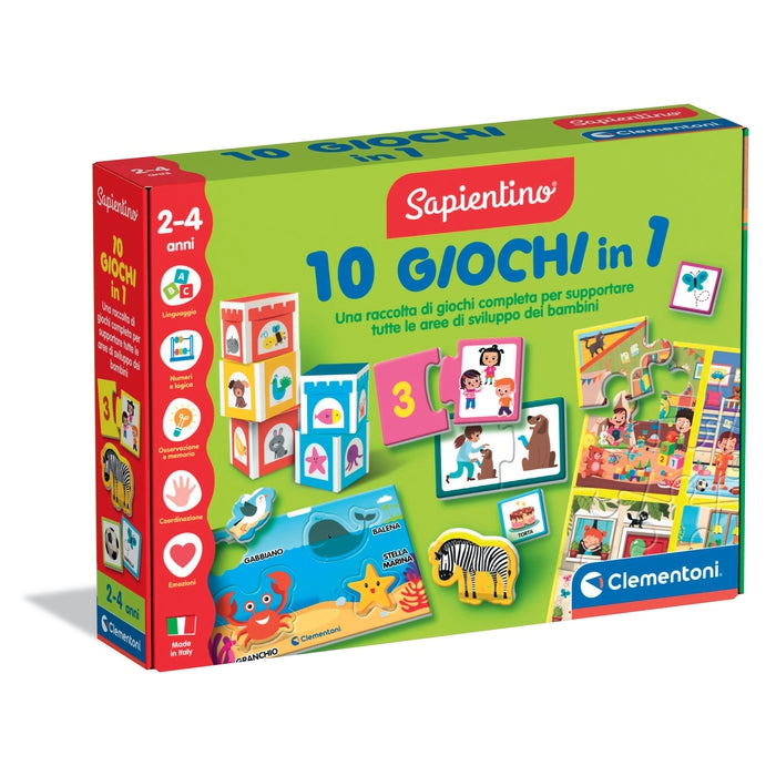 Clementoni L'Alfabeto - 26 Puzzle Educativi Autocorrettivi Per Bambini 3-5 Anni, Imparare Le Lettere Giocando, In Italiano, Cartone Riciclato