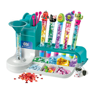 KDISHKRA Laboratorio Delle Penne 102 Accessori, Kit Creativo per Creare Penne Carine, Set di Penne Creare Fai da te, Lavoretti Creativi per Ragazze 5 Anni, Idee Regalo per Bambina 5-12 anni