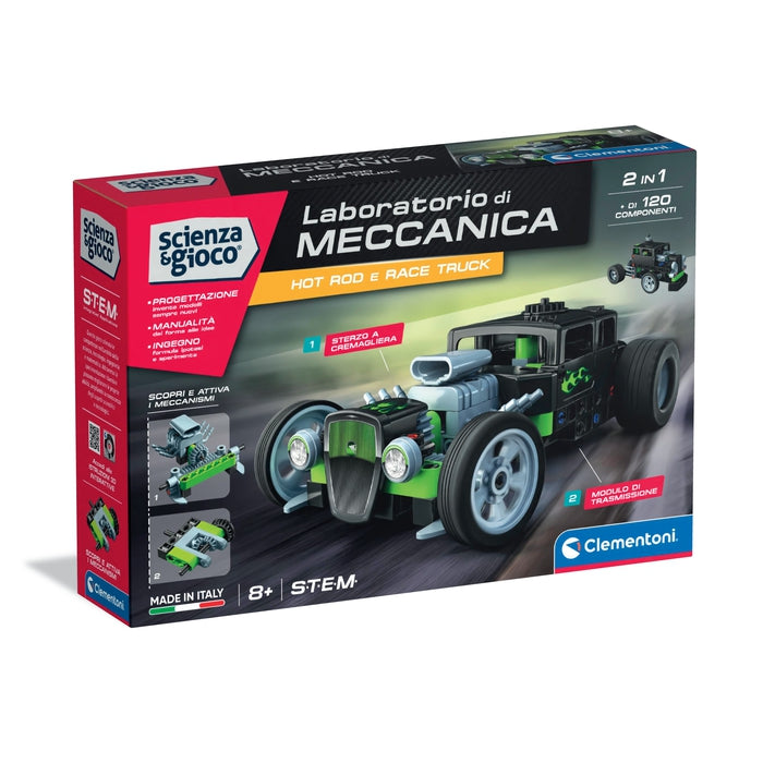 Clementoni Scienza E Gioco Build – Macchine Agricole, Set Costruzioni 8+ Anni, 240+ Pezzi Per 10 Modelli, Kit Meccanica Made In Italy, 19327