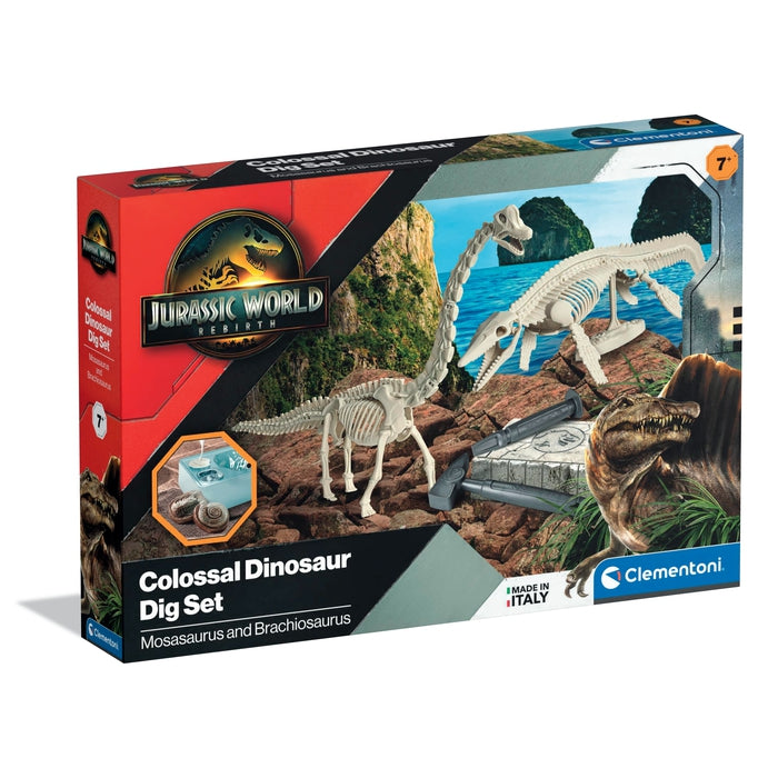 Clementoni Scienza E Gioco Galileo - T-Rex Fluorescente, Kit Di Scavo E Scheletro, Gioco Scientifico Per Bambini 69404