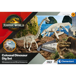 Jurassic World - Colossal Dinosaur Dig Set - Mosasaurus And Brachiosaurus
