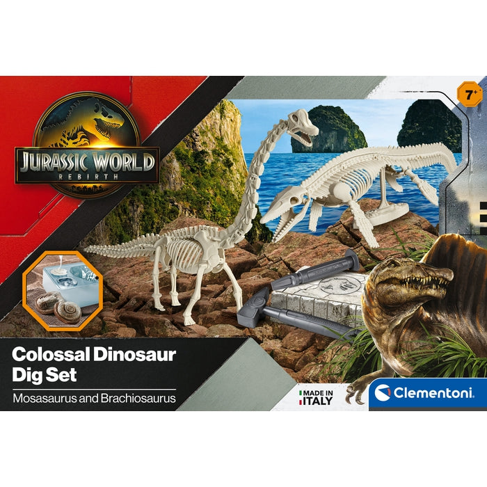 Jurassic World - Colossal Dinosaur Dig Set - Mosasaurus And Brachiosaurus