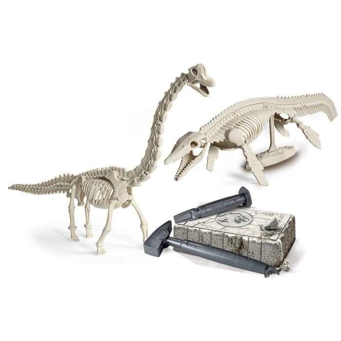 Jurassic World - Colossal Dinosaur Dig Set - Mosasaurus And Brachiosaurus