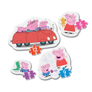 Peppa Pig - 1x3 + 1x6 + 1x9 + 1x12 pezzi