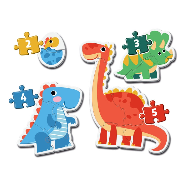 Dinos - 1x3 + 1x6 + 1x9 + 1x12 pezzi