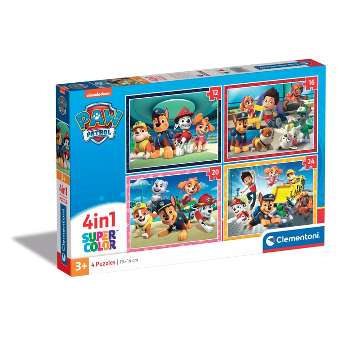 Paw Patrol - 1x12 + 1x16 + 1x20 + 1x24 pezzi