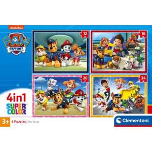 Paw Patrol - 1x12 + 1x16 + 1x20 + 1x24 pezzi