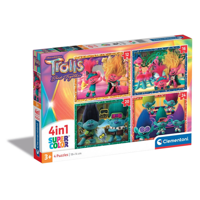 Trolls 3 - 1x12 + 1x16 + 1x20 + 1x24 pezzi