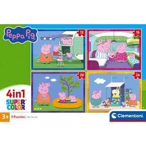 PEPPA PIG - 1x12 + 1x16 + 1x20 + 1x24 pezzi