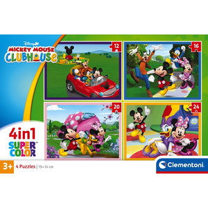 MICKEY MOUSE CLUB HOUESE - 1x12 + 1x16 + 1x20 + 1x24 pezzi