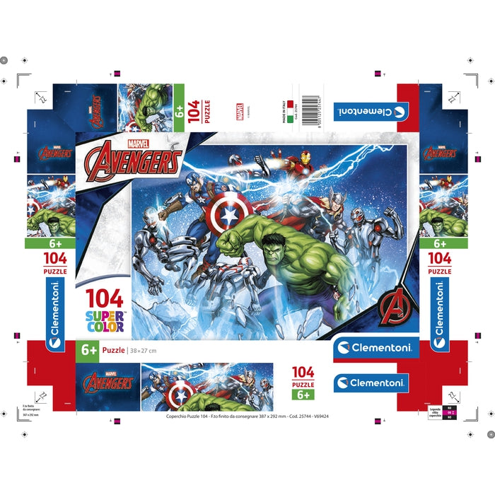 Marvel Avengers - 104 pezzi