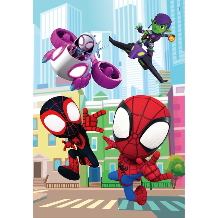 Clementoni Puzzle Cubes Spidey 6 Pièces – 6 Images Différentes, Dès 2-4 Ans, Fabriqué En Italie, Matériaux 100% Recyclés, Jeu Éducatif Motricité