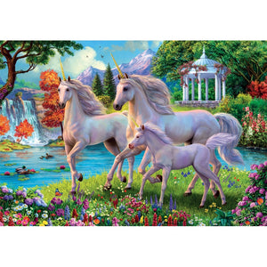 Unicorns At The Waterfall - 180 pezzi