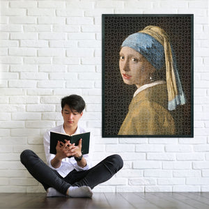 Clementoni - Puzzle pour Adultes 1000 Pièces, Museum Girl W/Pearl Earring Compact Box, Fabriqué en Italie, 39967 Clementoni - Puzzle pour Adultes 1000 Pièces, Museum Girl W/Pearl Earring Compact Box, Fabriqué en Italie, 39967