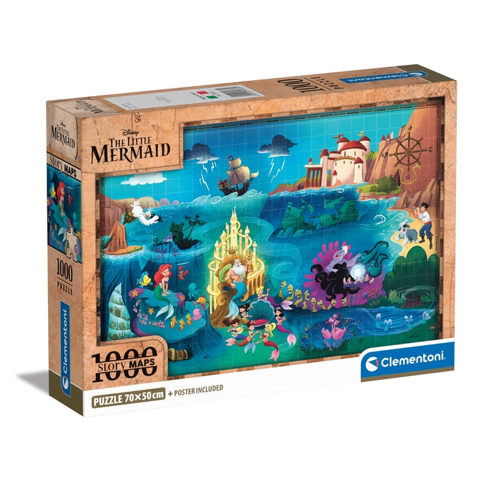 Story Maps - The Little Mermaid - 1000 pezzi