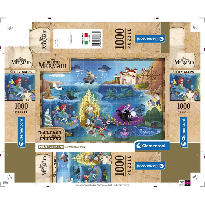 Story Maps - The Little Mermaid - 1000 pezzi