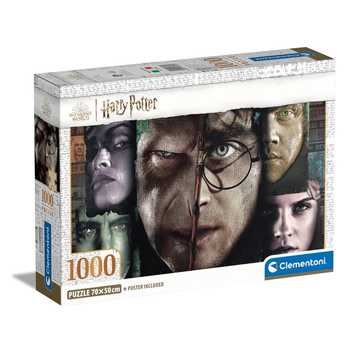 Clementoni Puzzle Harry Potter 1000 Piezas – Rompecabezas Para Adultos De 70x50 Cm, Imagen Mágica Y Calidad Made In Italy, Ideal Para Fans Del Mundo Mágico