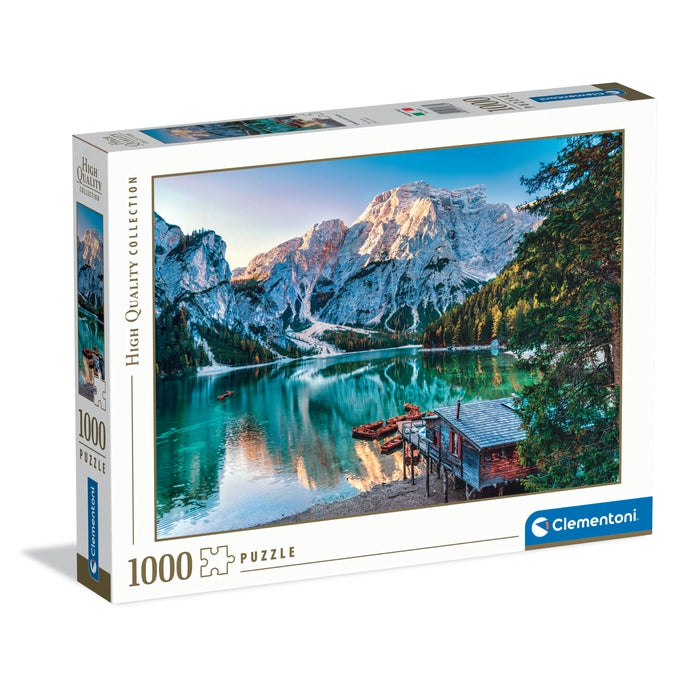 Clementoni Puzzle Adultes 1000 Pièces HQC Emerald Lake Braies - Fabriqué En Italie