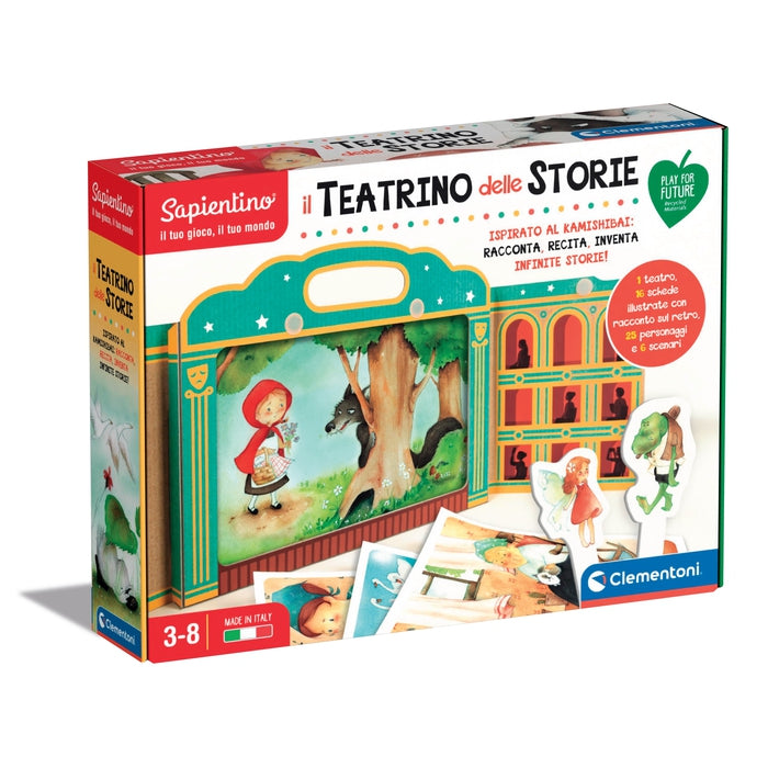 Clementoni Princess Theatre-Teatrino in Cartone da Costruire, con  Principesse Disney, per Inventare Storie, Gioco Creativo Bambina 7  Anni-Made in