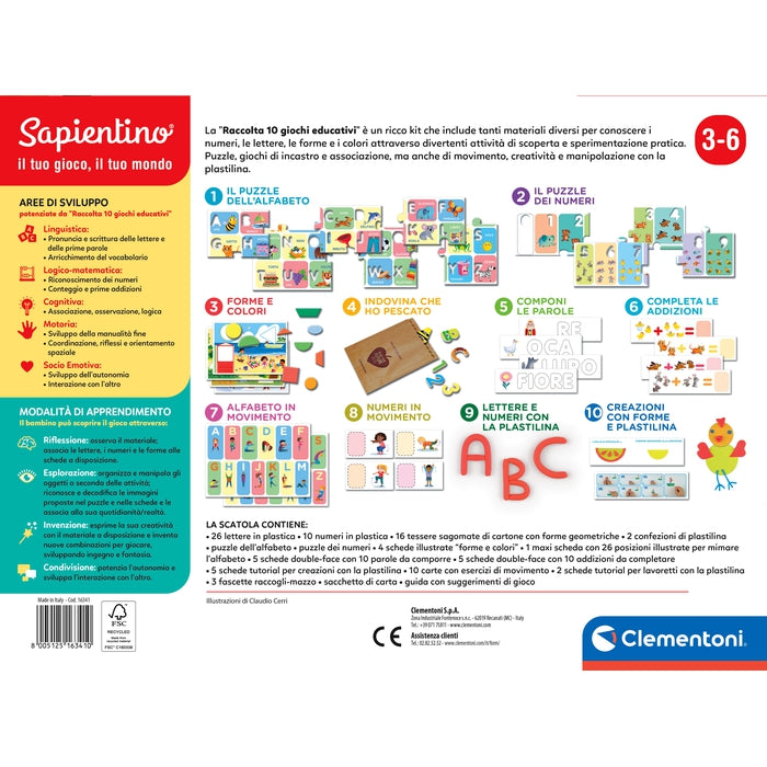 Clementoni - I Account and Tale Educational Game Sapientino, Multicoloured,  4+ Years