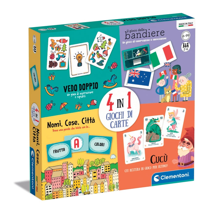 Clementoni Junior, carte da gioco per bambini (versione in italiano),  Multicolore, 16173, 5 - 99 anni : : Giochi e giocattoli