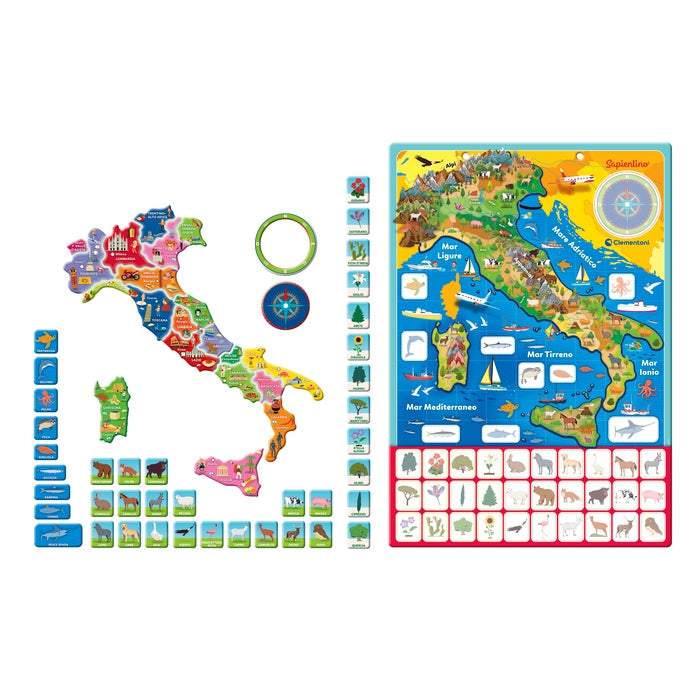 Geo-puzzle magnetico Italia
