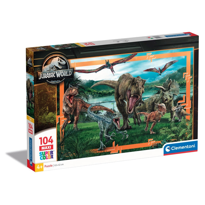 Puzzle Jurassic World Dinosauri 104 pezzi Supercolor Clementoni 6